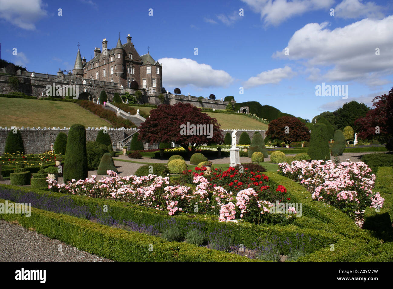 Drummond Castle Gardens Crieff Stock Photo Alamy