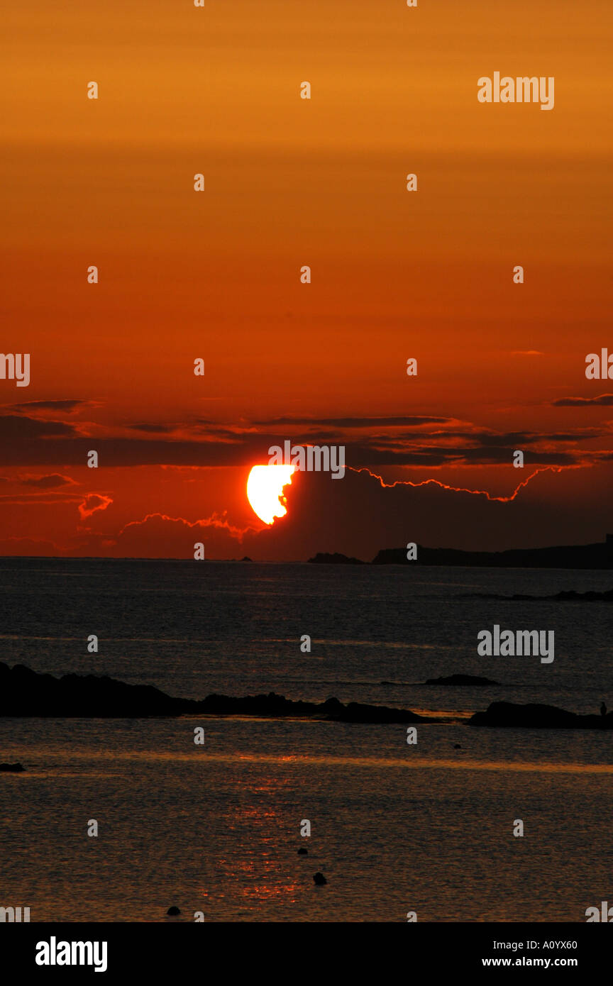 Anglesey Sunset 10A 04 04 Stock Photo