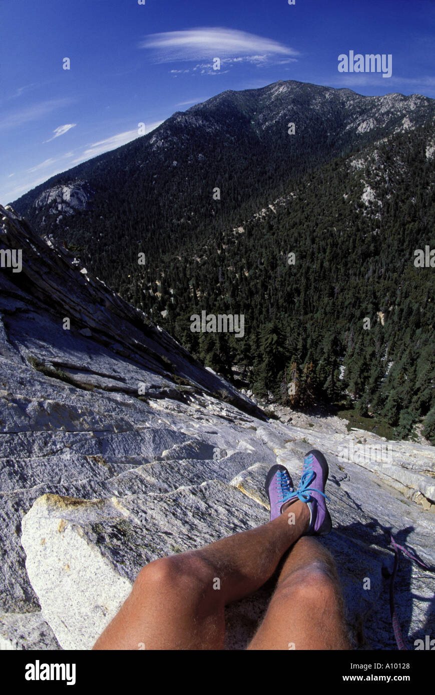 rock climbing in idlywild, CA Stock Photo Alamy