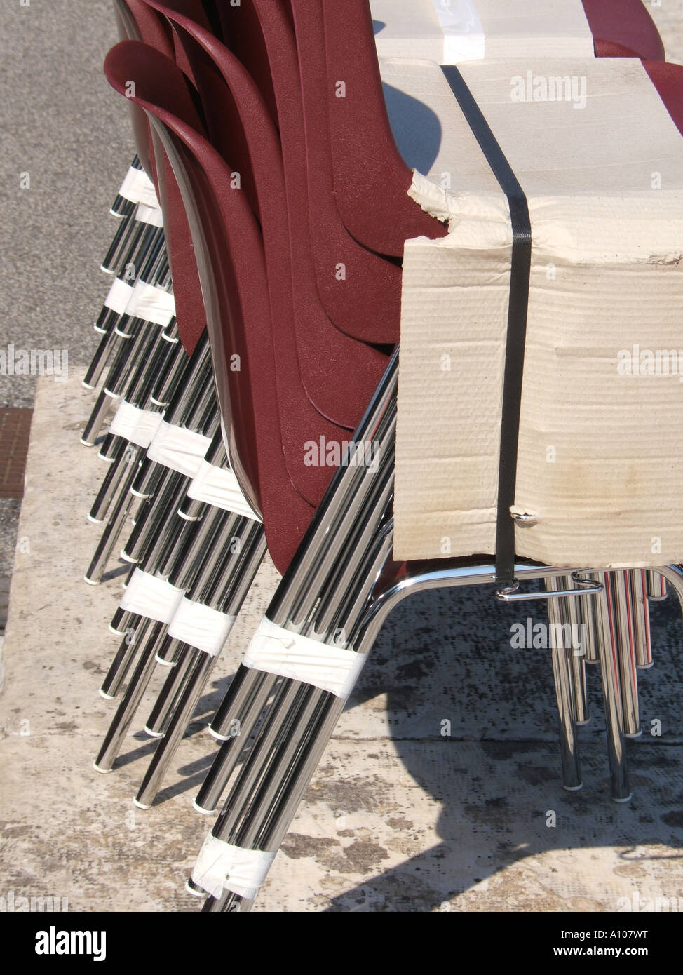 brand new chairs Stock Photo Alamy