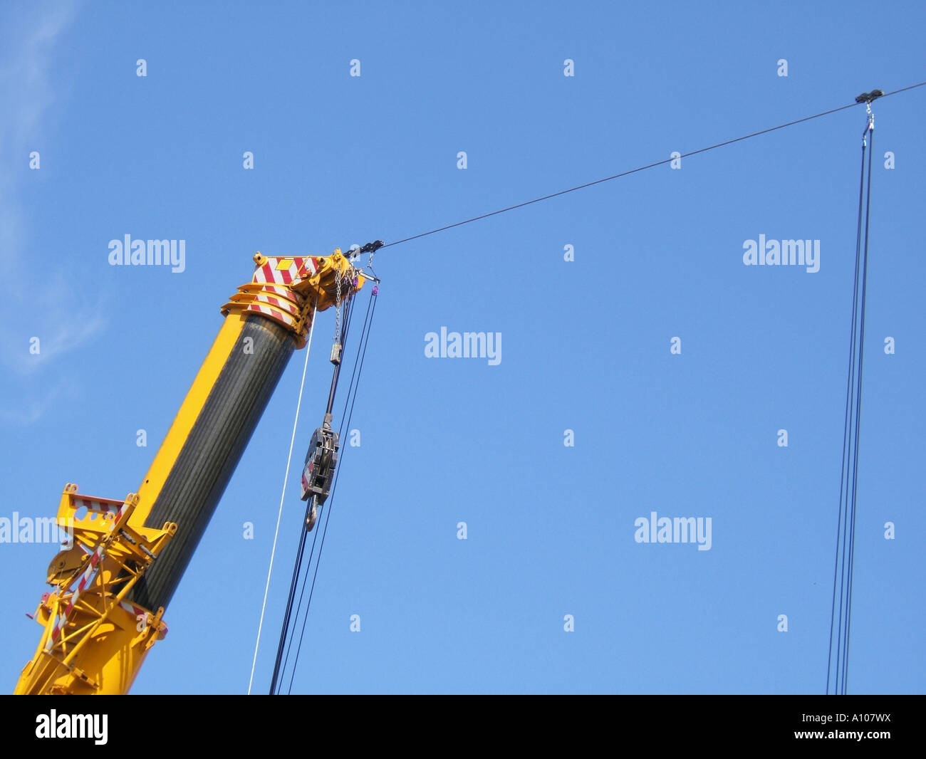 high wire rope rigging Stock Photo Alamy