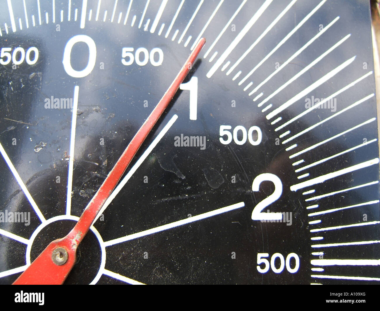 revs counter gauge in car Stock Photo Alamy