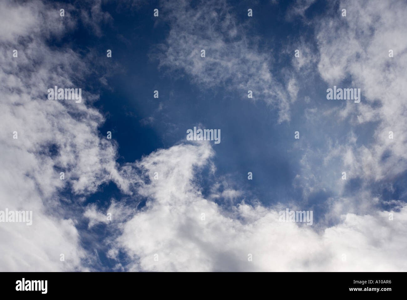 cloud formation Altocumulus castellanus Stock Photo