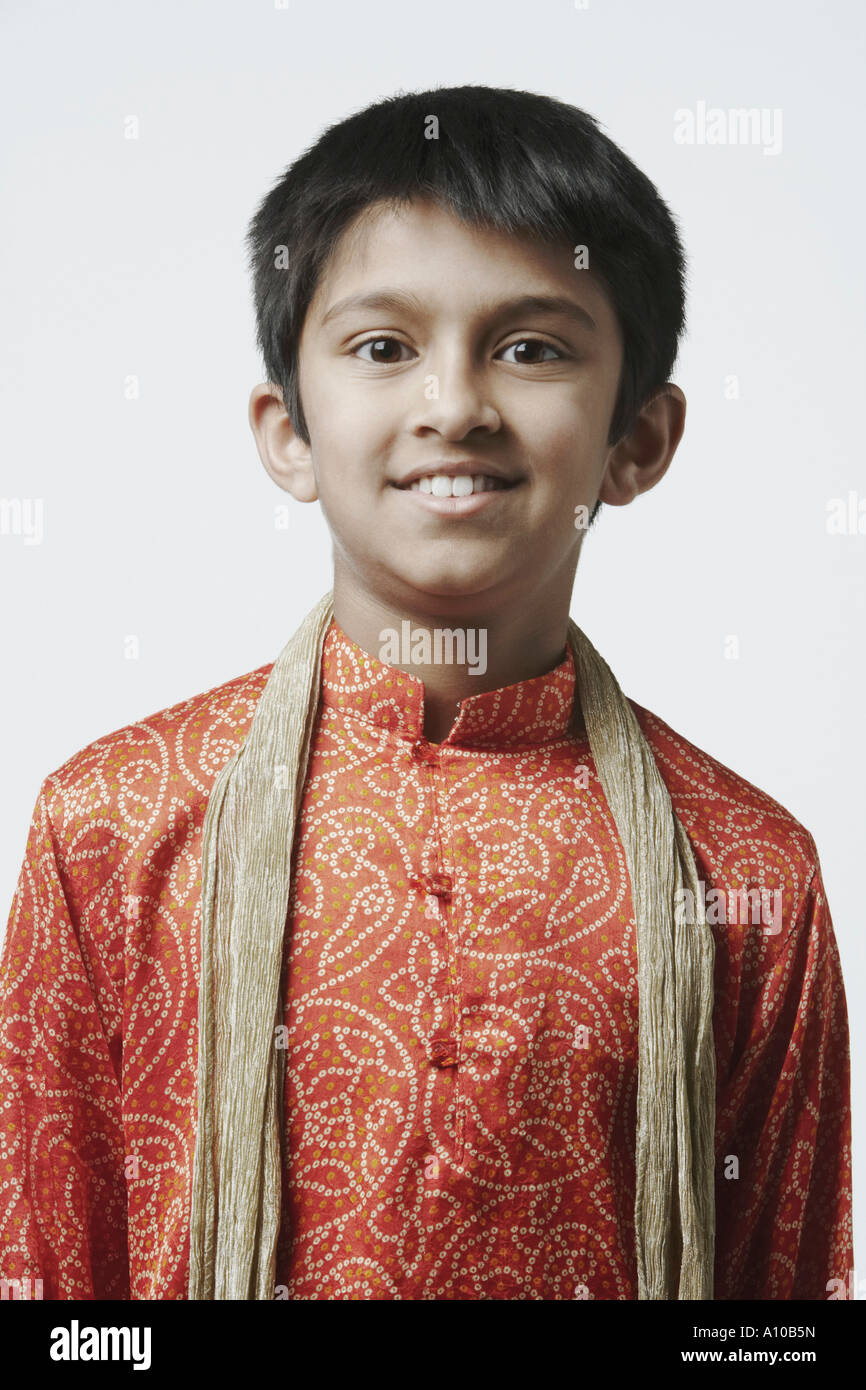 Portrait of a boy smiling Stock Photo - Alamy