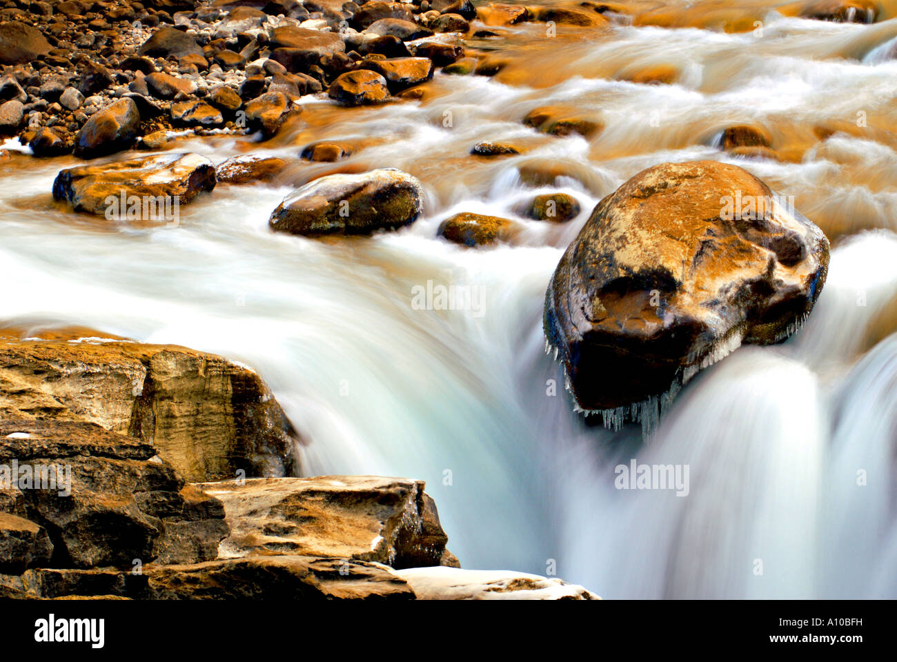 Sunwapta Falls Stock Photo