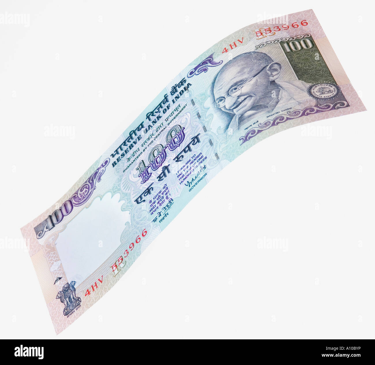 Close-up of an Indian one hundred rupee banknote Stock Photo - Alamy