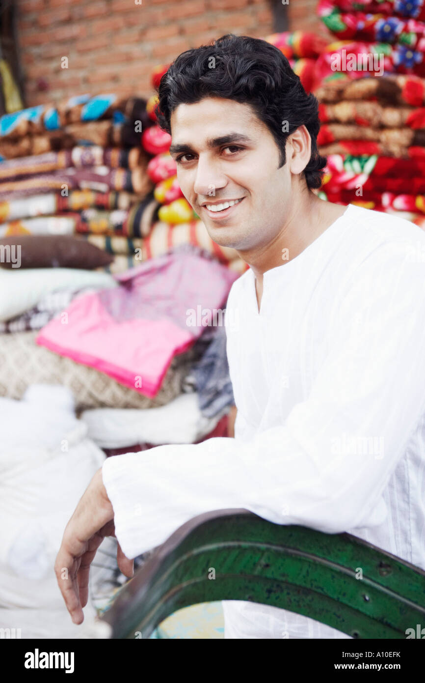 Portrait of a young man smiling Stock Photo - Alamy