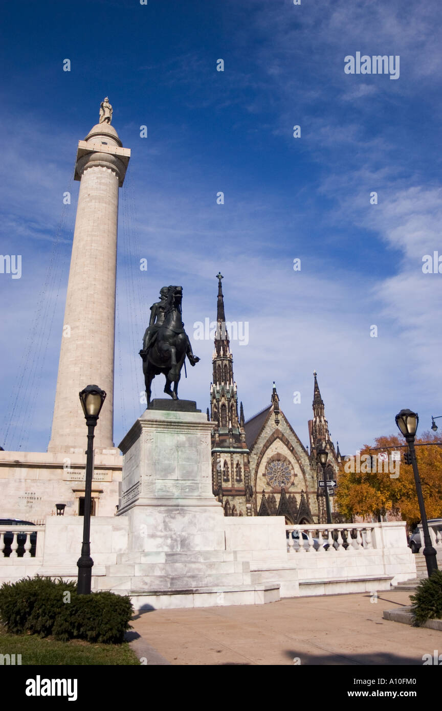 Mount Vernon Place Stock Photo Alamy