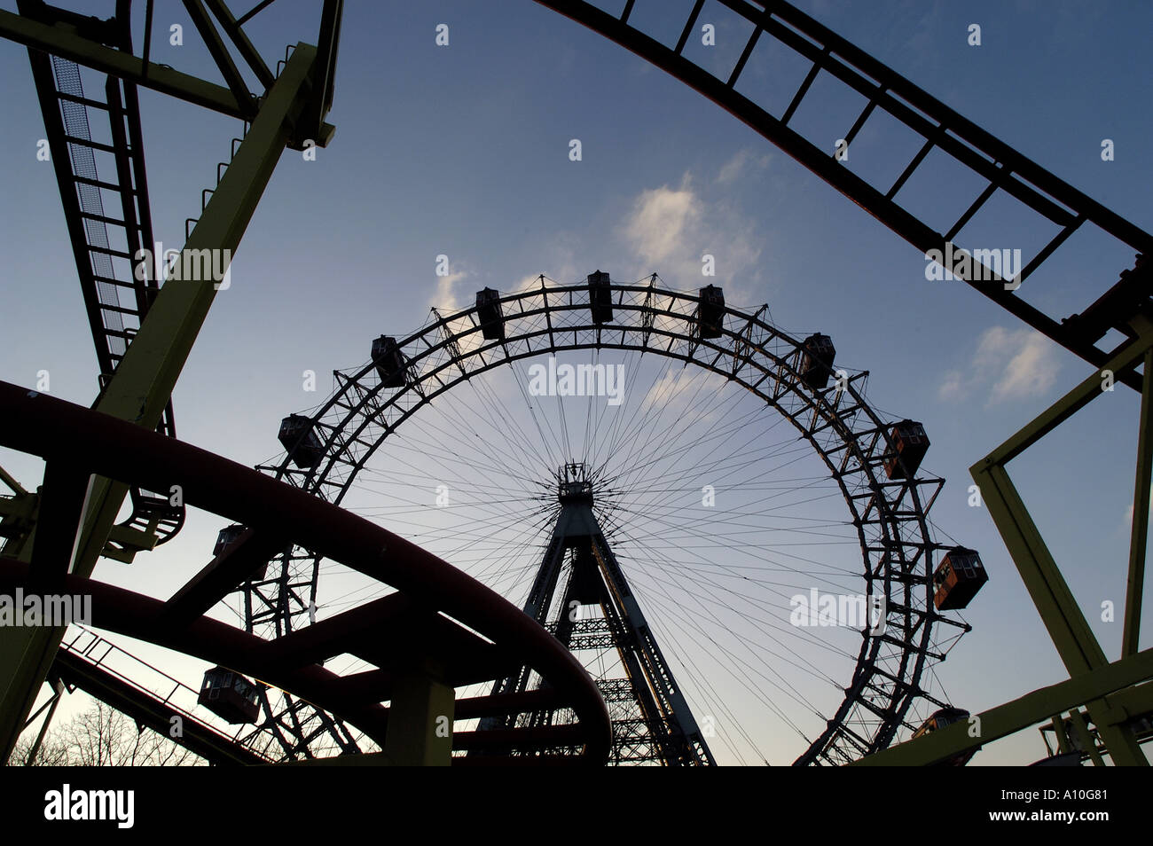 Giant Ferry Wheel, Riesenrad, Prater Vienna Stock Photo - Alamy