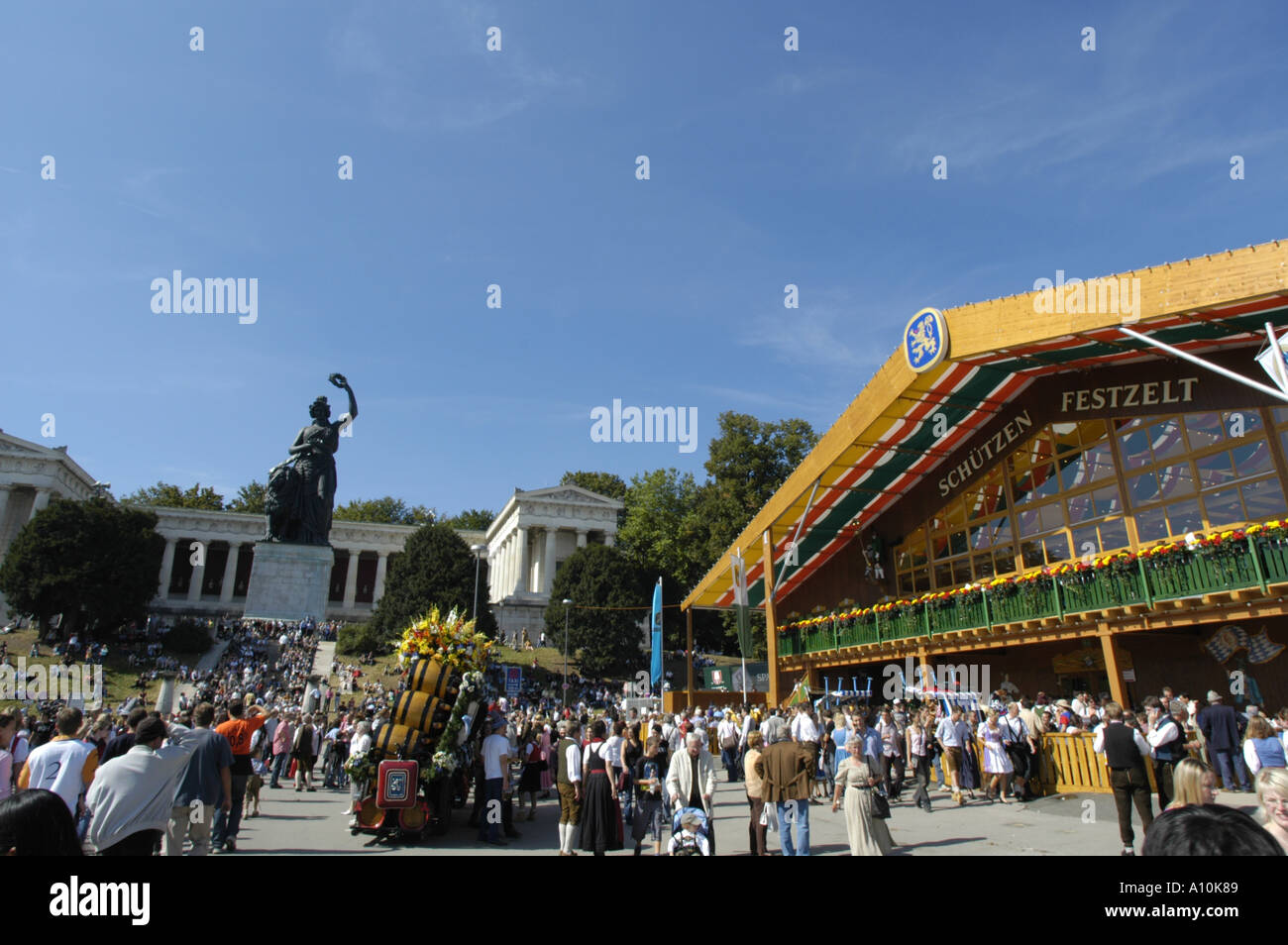 Oktober Beer Festival Munich 2004 Stock Photo Alamy