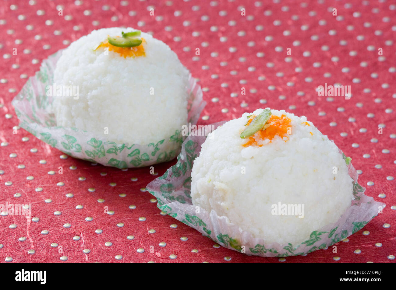 Close-up of two Rasgullas Stock Photo - Alamy