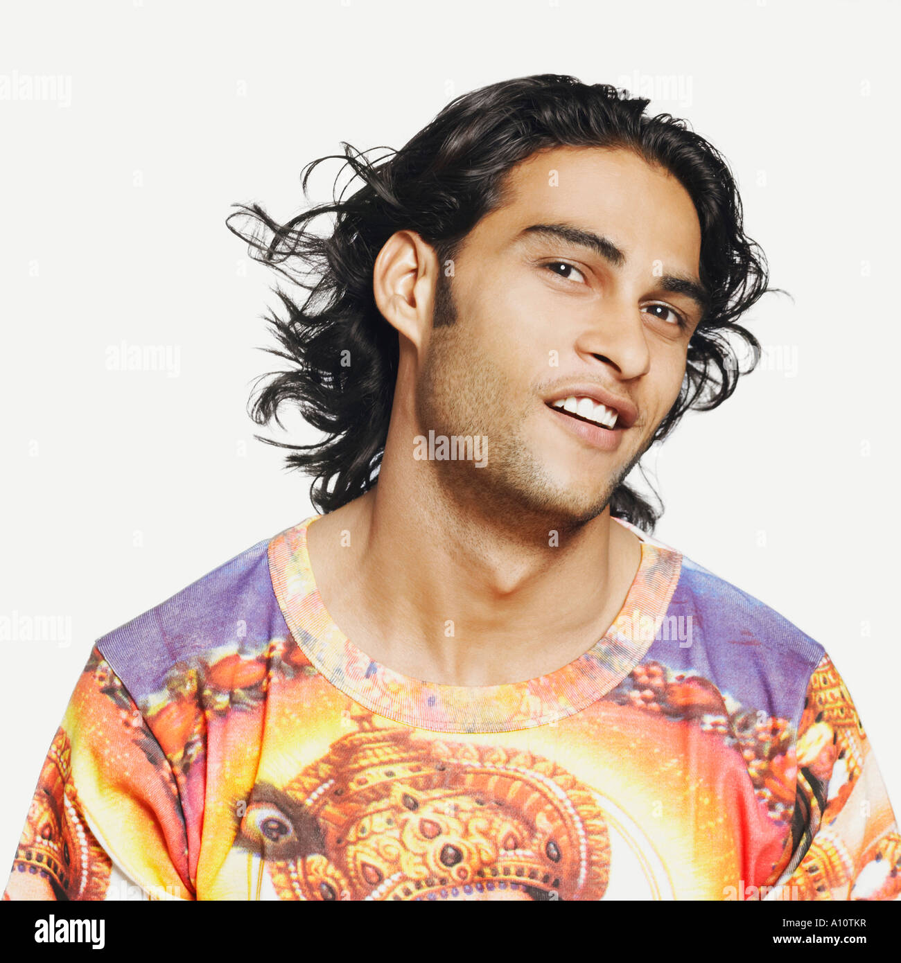 Portrait of a young man smiling Stock Photo - Alamy