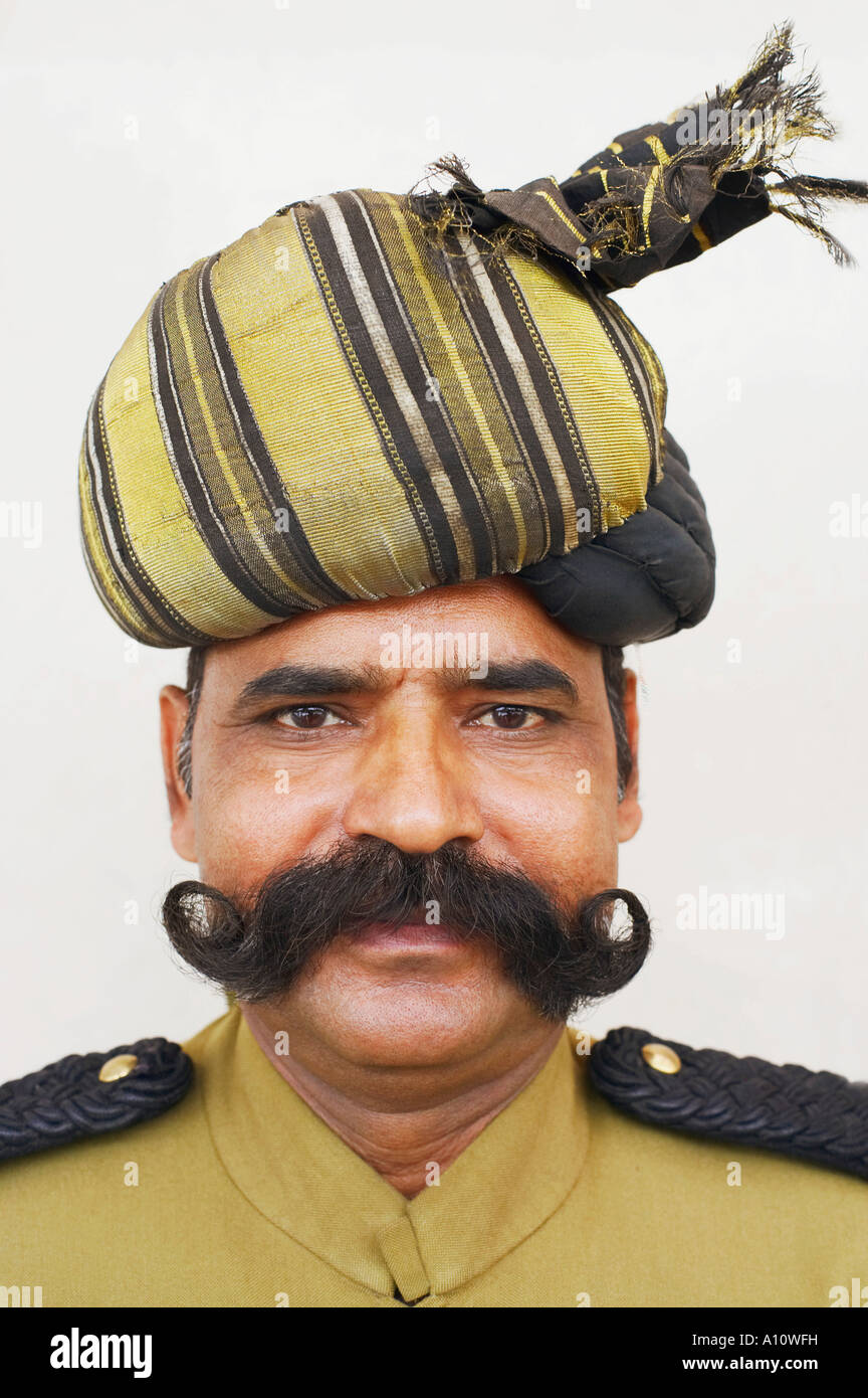 Portrait of a security guard Stock Photo Alamy