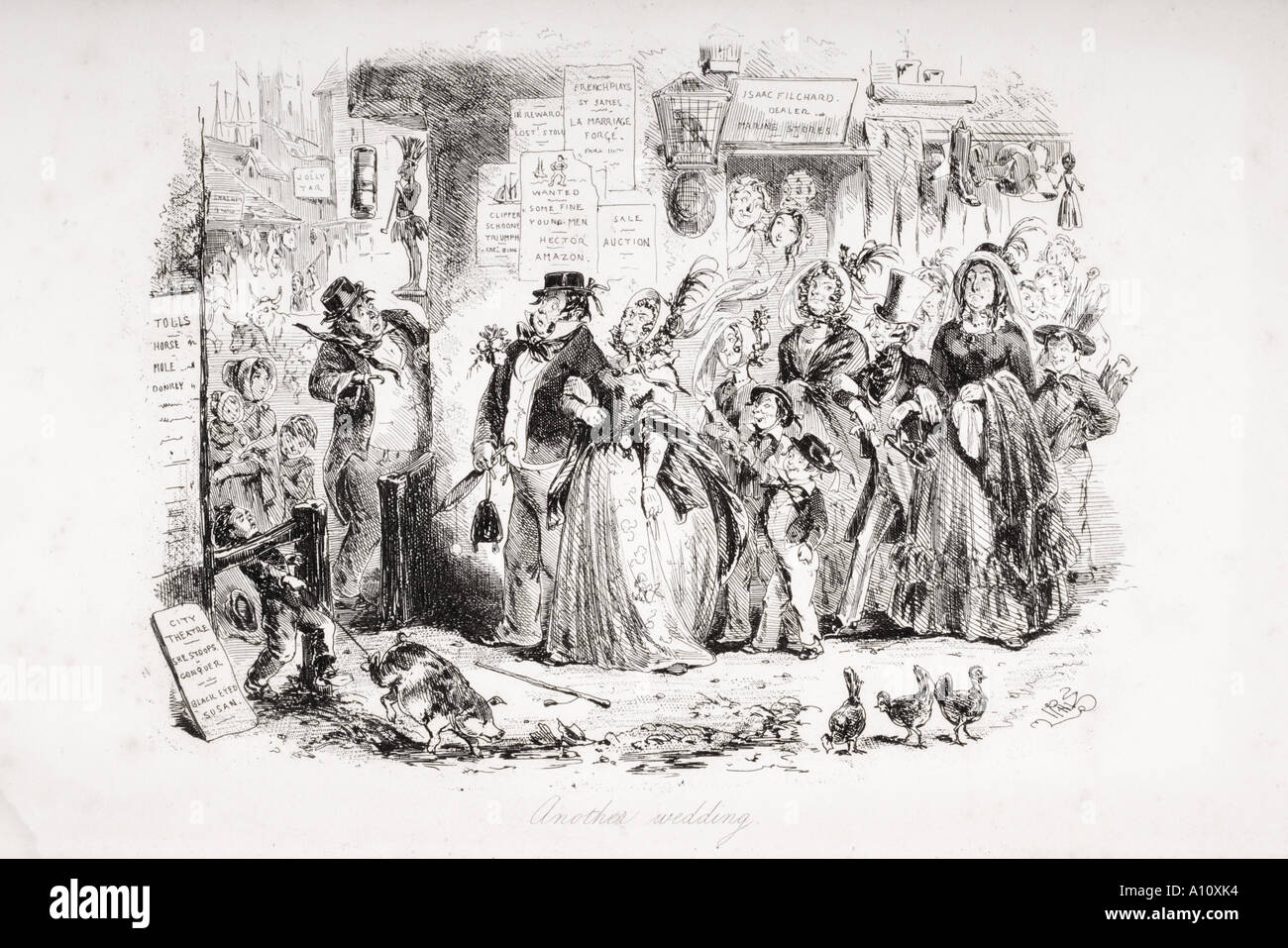 Victorian wedding illustration hi-res stock photography and images - Alamy