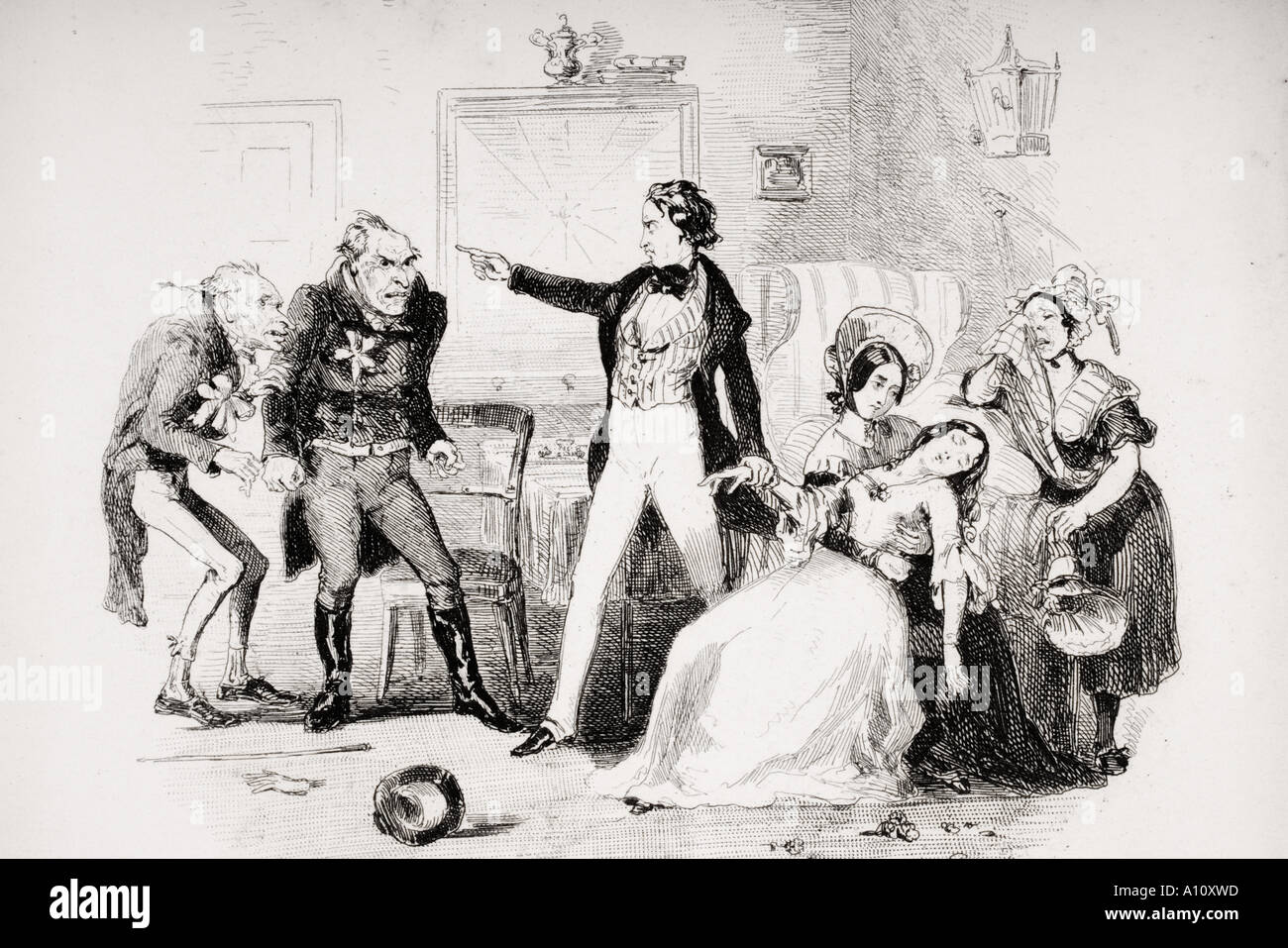 Victorian wedding illustration hi-res stock photography and images - Alamy