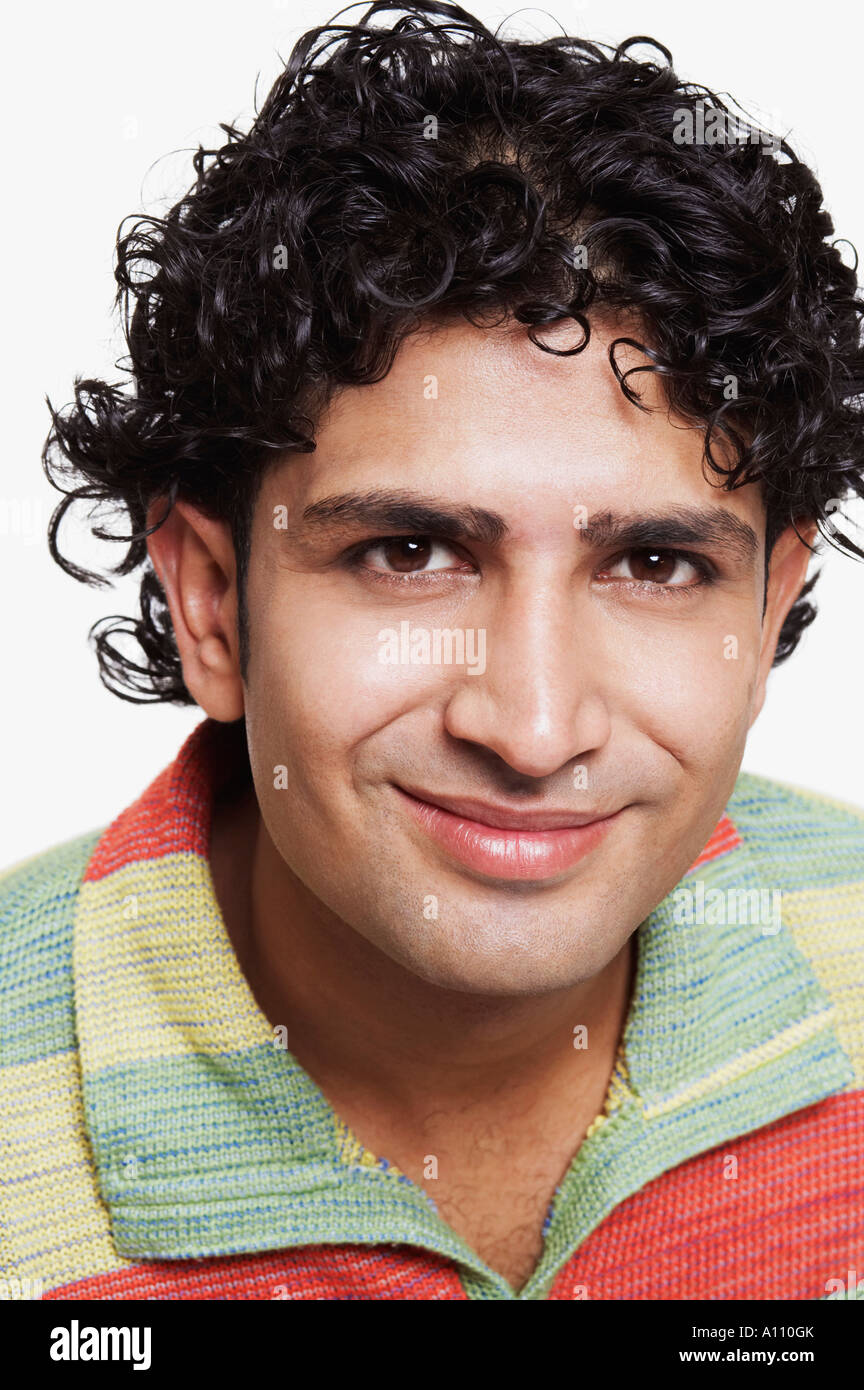 Portrait of a young man smiling Stock Photo - Alamy