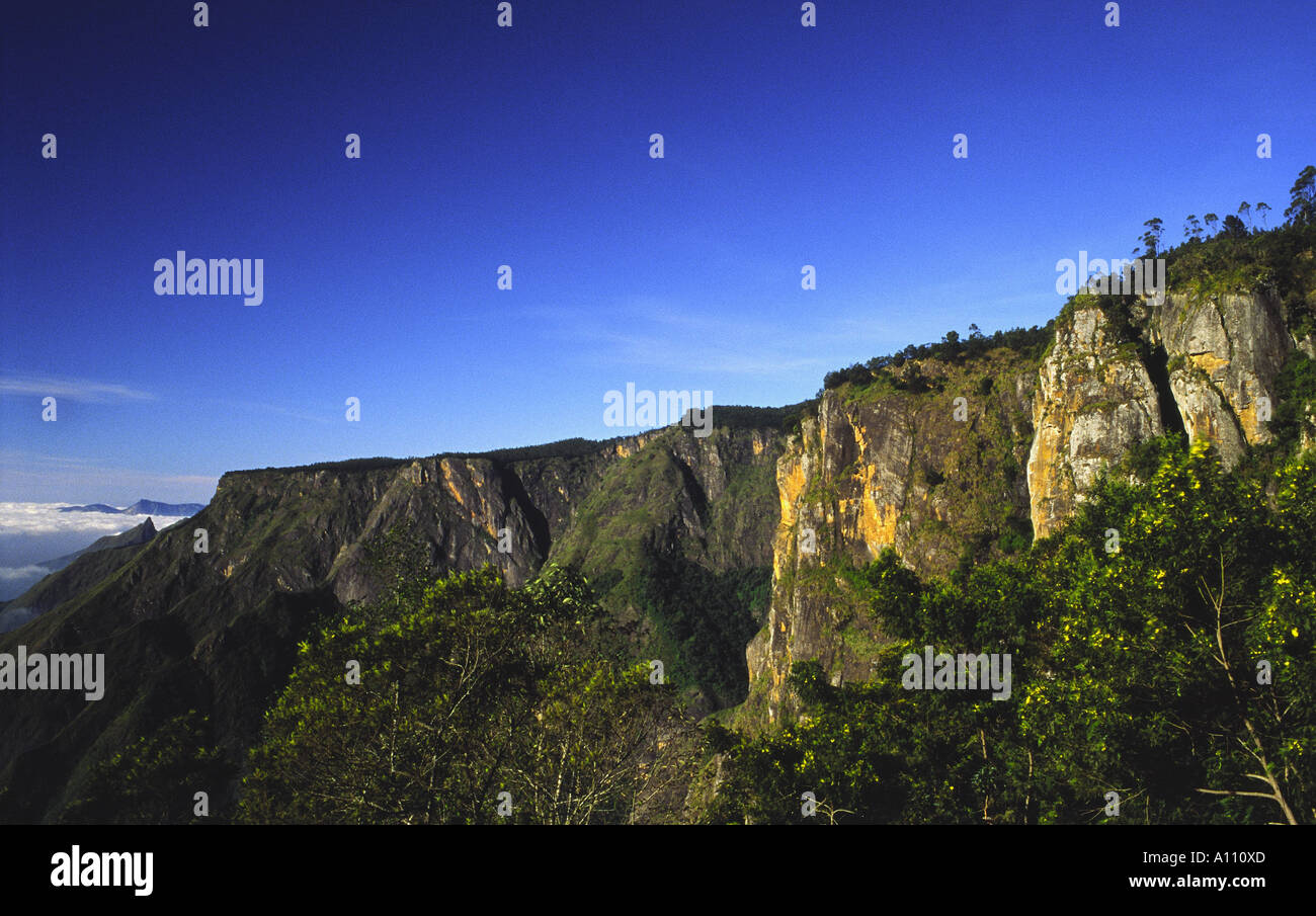 Pillar Rocks Bottom view towards Pillar Rocks Valley in Kodaikanal Hill Station ...