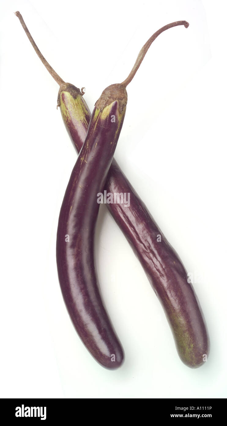 slim jim aubergine Stock Photo - Alamy