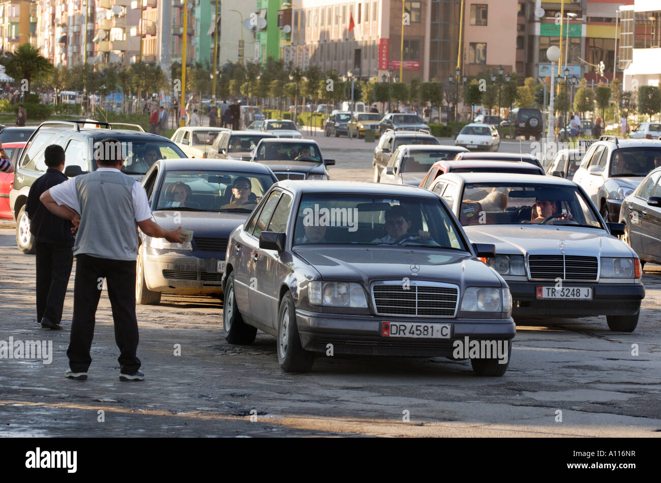 Skanderbeg square in Tirana the capital of Albania Photo Bartek