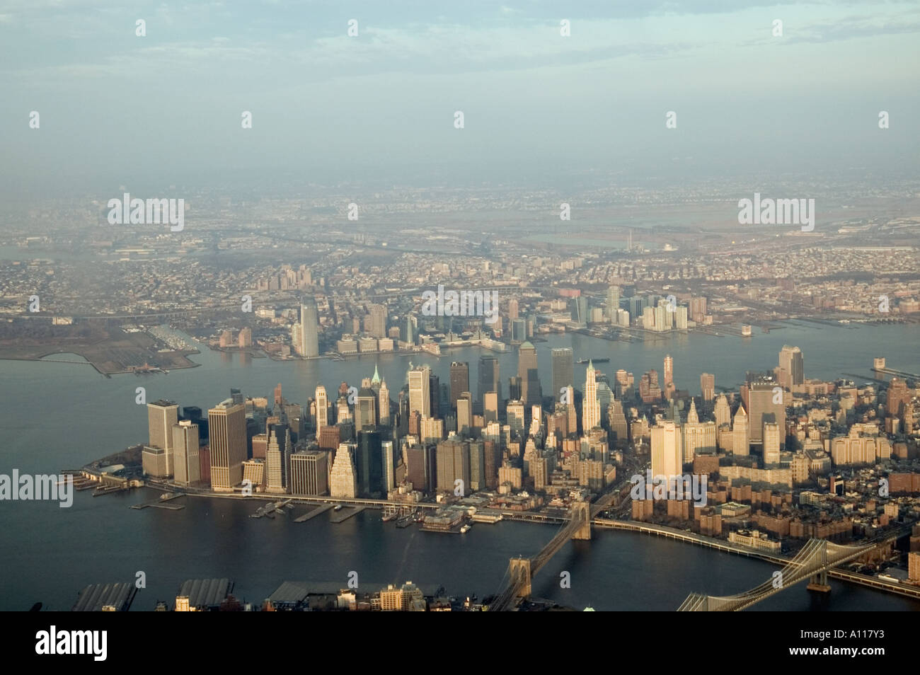 Lower manhattan aerial hi-res stock photography and images - Alamy