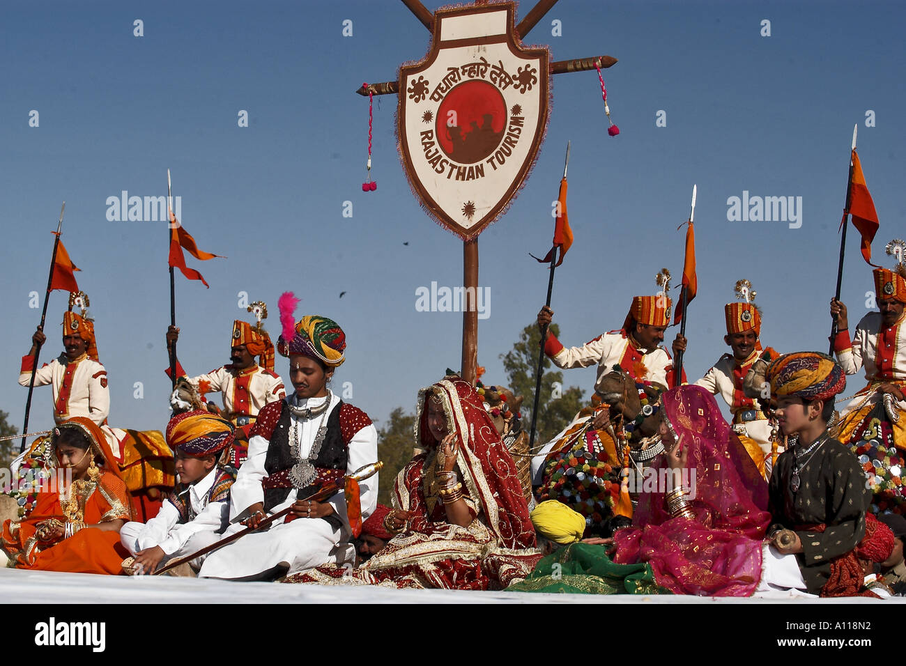 Moomal Mahendra Competition,  Desert Festival, Jaisalmer, Rajasthan, India, Asia Stock Photo