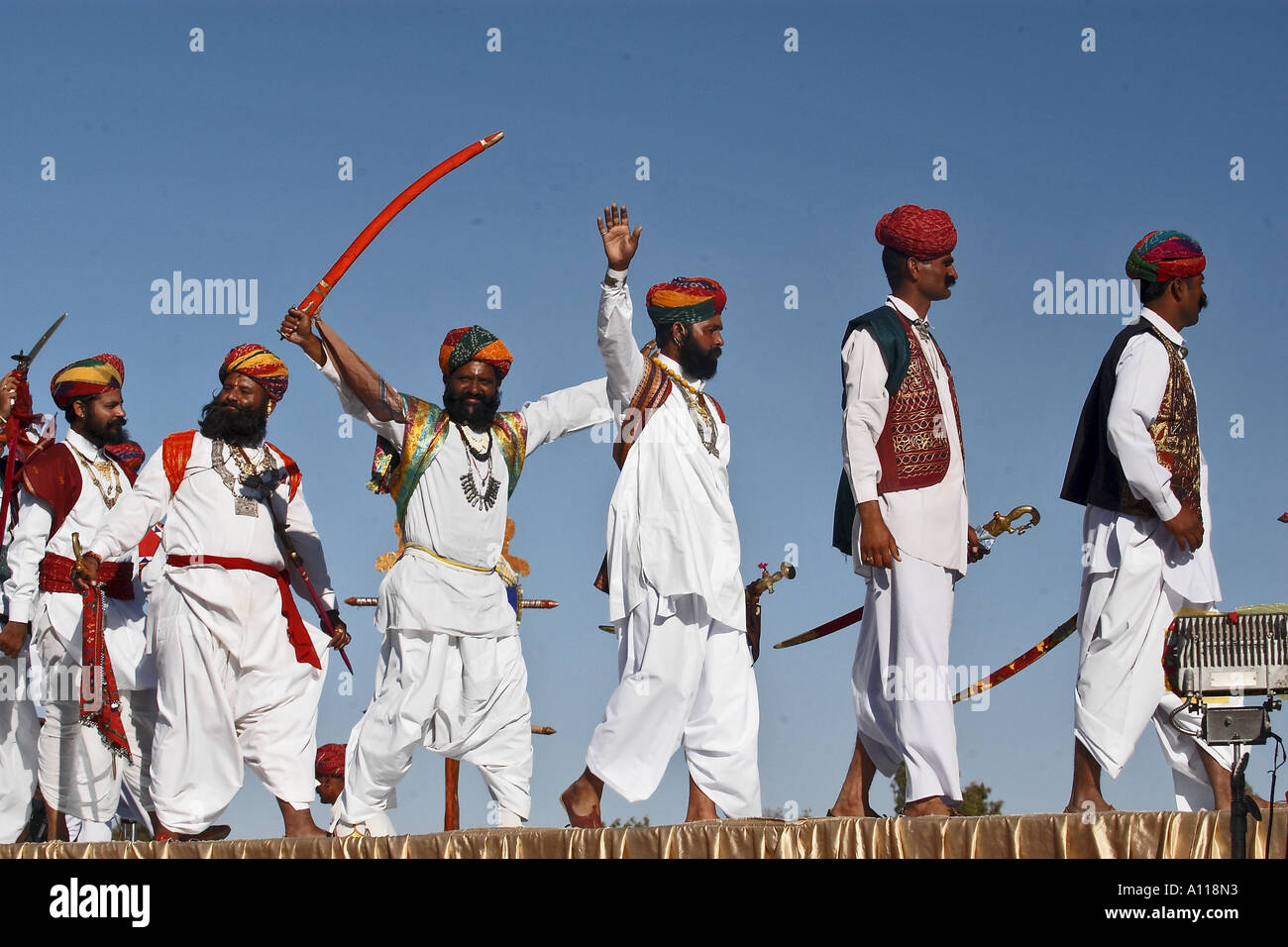 Mr Desert Competition, Desert Festival, Jaisalmer, Rajasthan, India, Asia Stock Photo