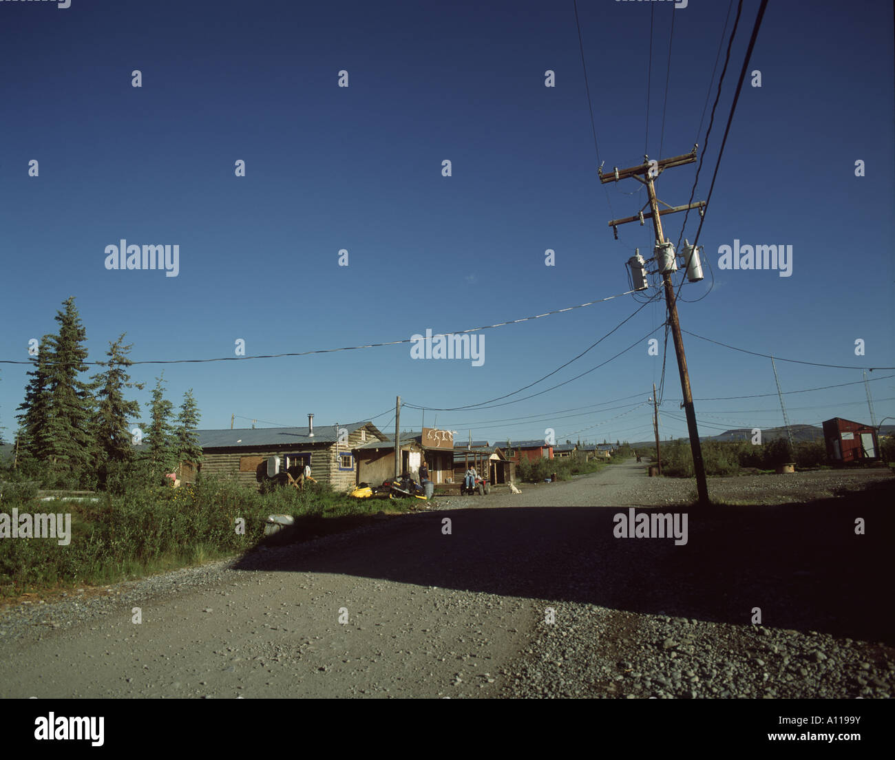 Arctic village in alaska Stock Photo Alamy