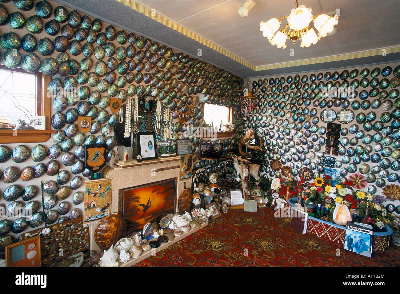 Paua Shell House Bluff Southland Stock Photo Alamy