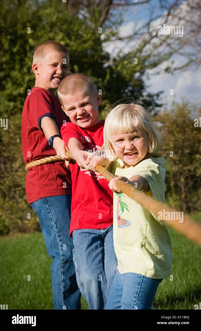 Girl tug of war hi-res stock photography and images - Alamy