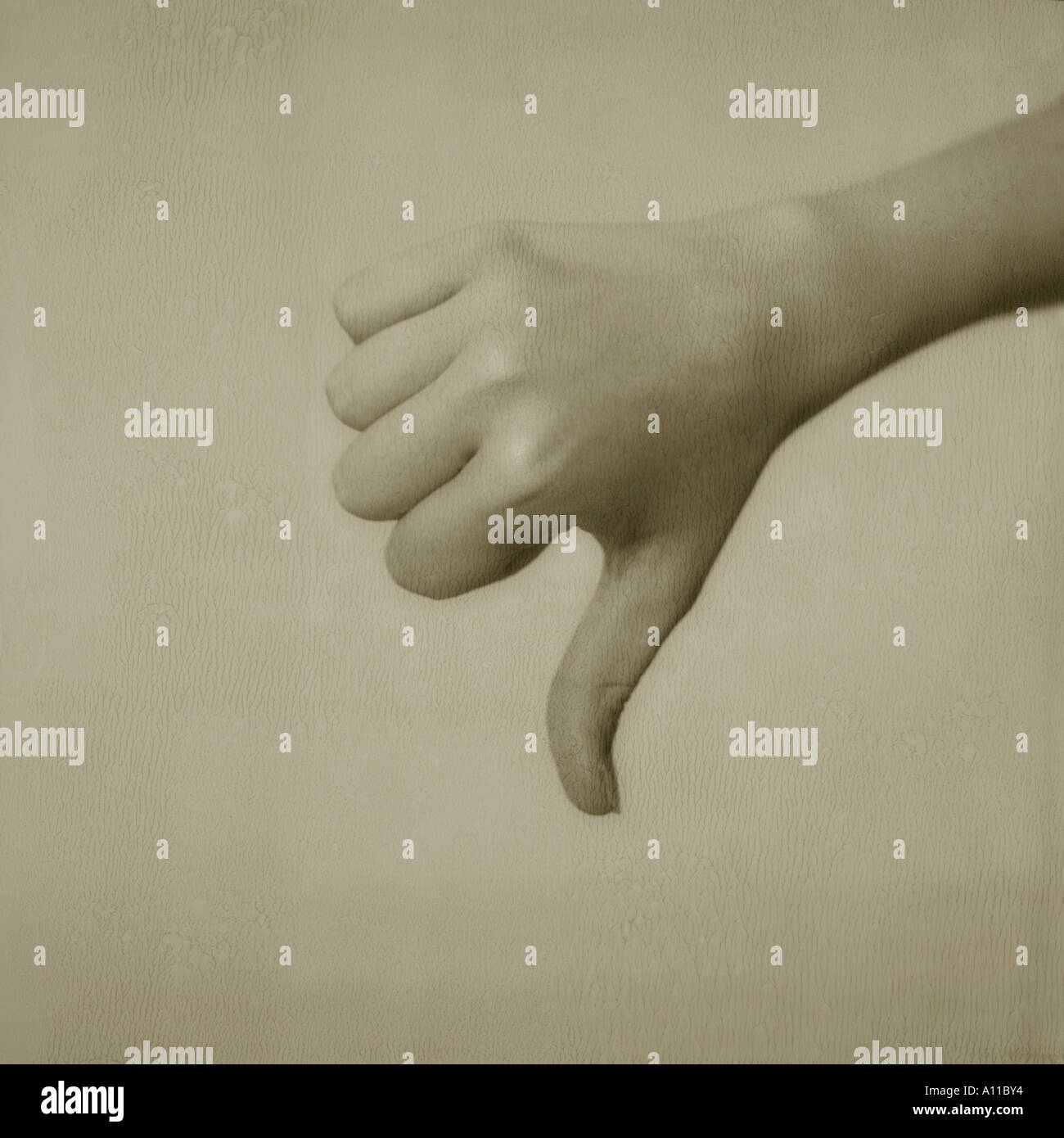 thumbsdown Stock Photo