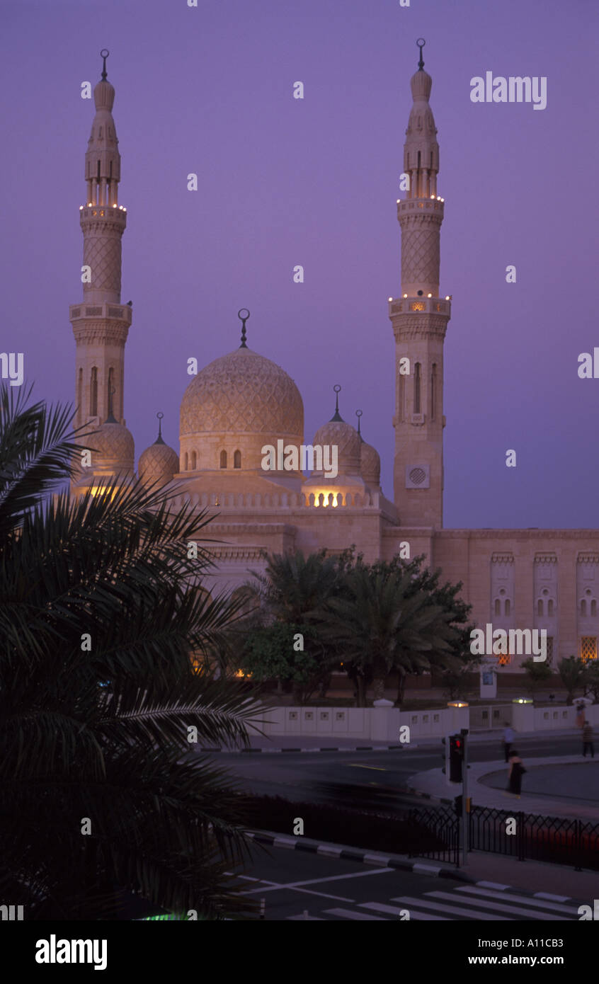 Jumeirah mosque Jumeirah Dubai United Arab Emirates Stock Photo