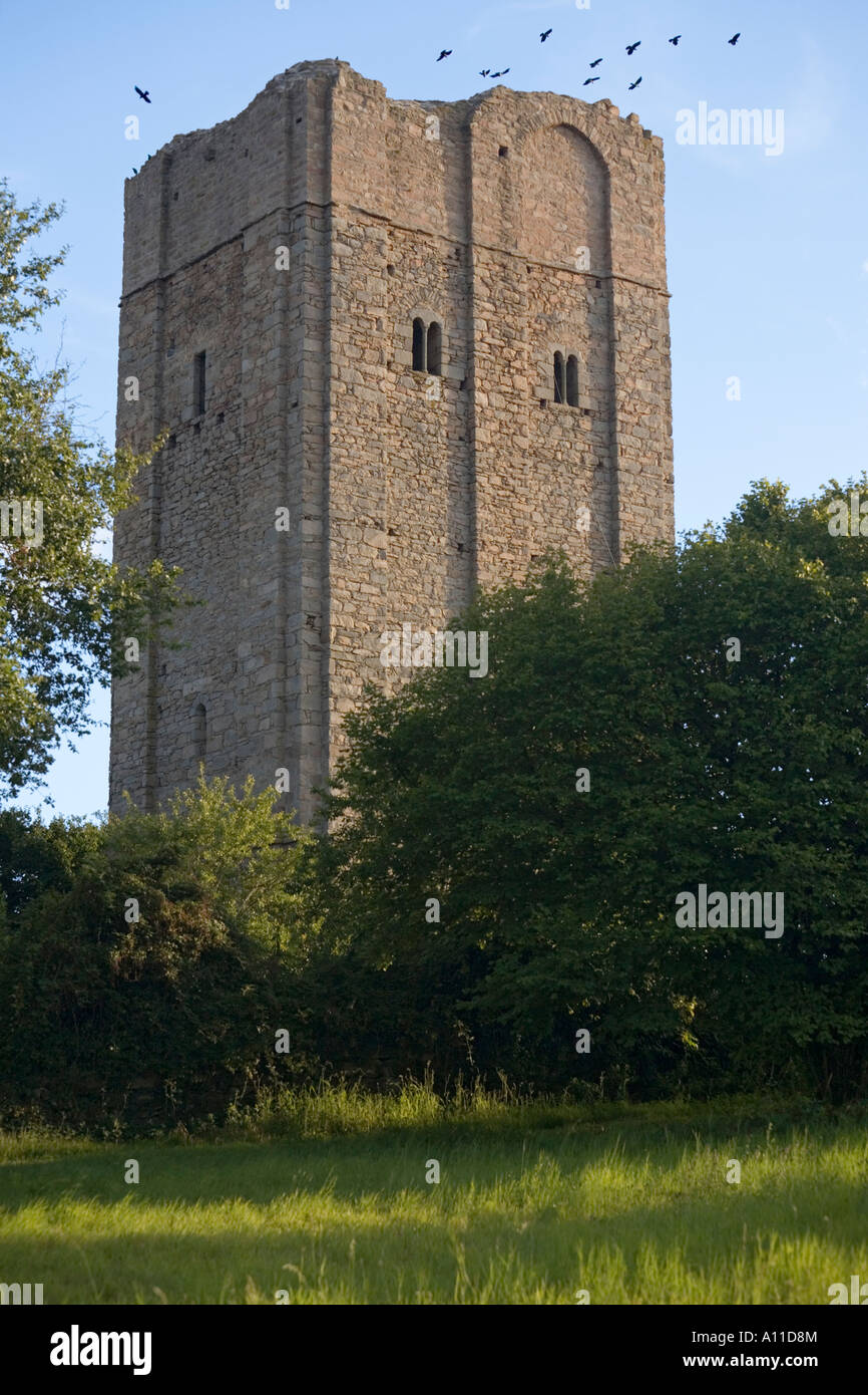 The Chervix castle dungeon (HauteVienne France). Donjon de Château