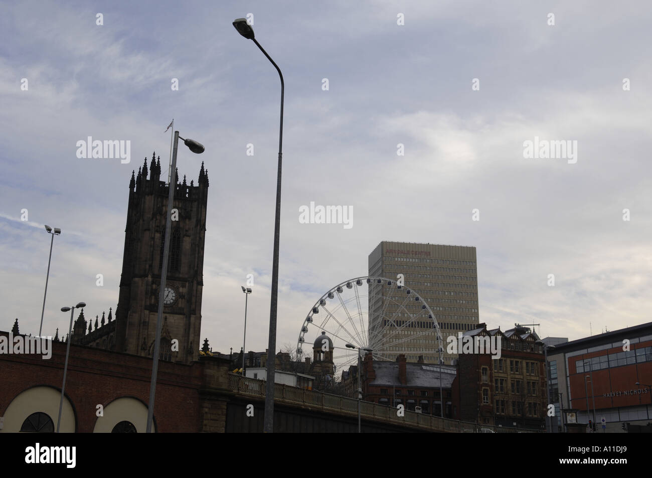 victoria bus station victoria bridge salford manchester cathedral city centre real genuine north northern lancashire mancunian w Stock Photo