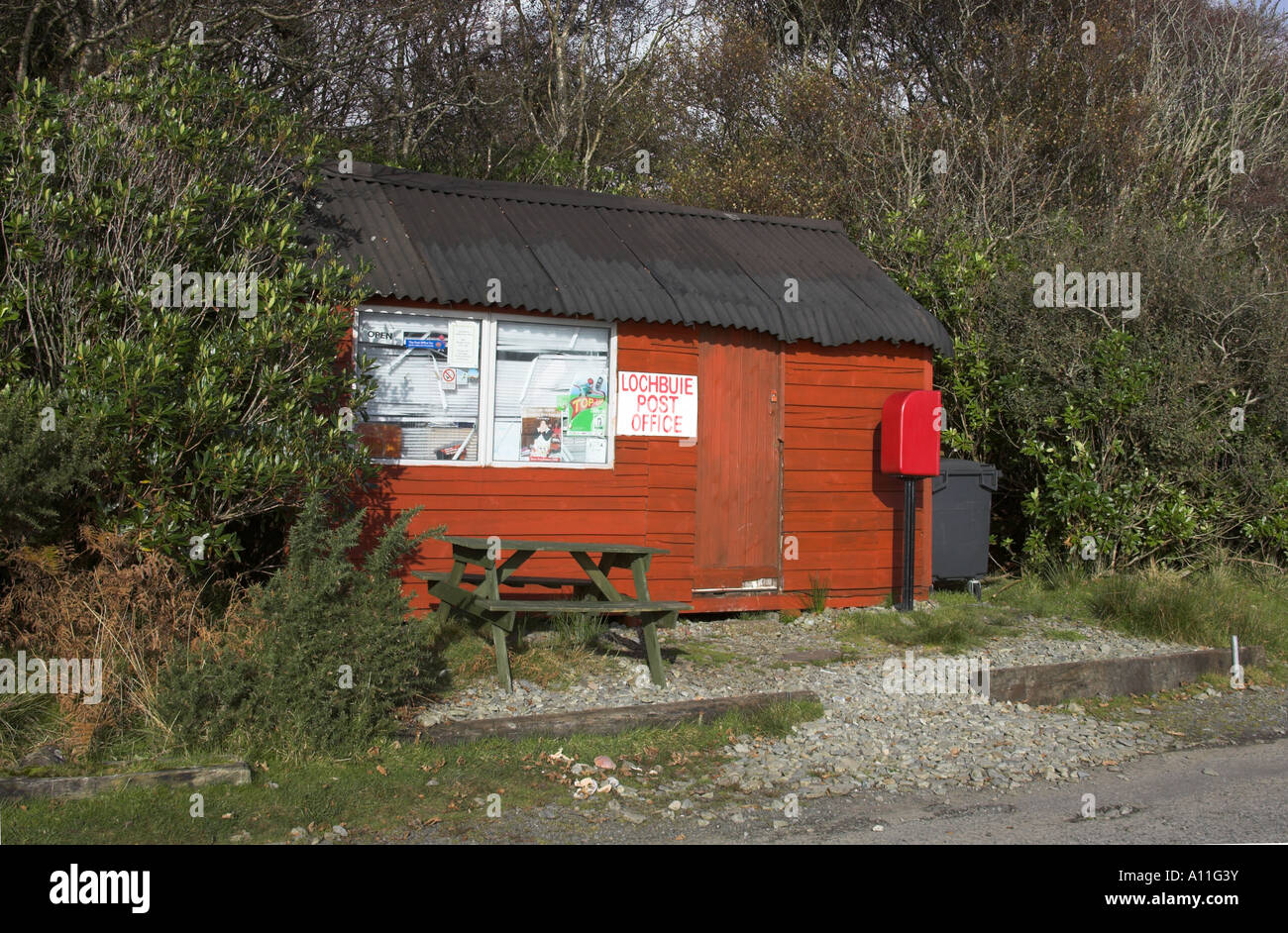 Post Office at Lochbuie, Isle of Mull, Argyll, Scotland Stock Photo