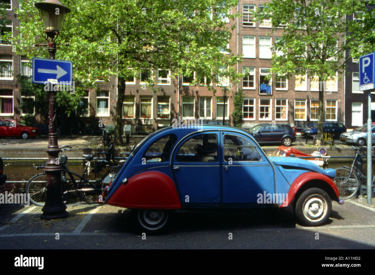 classic car citroen 2hp amsterdam Stock Photo