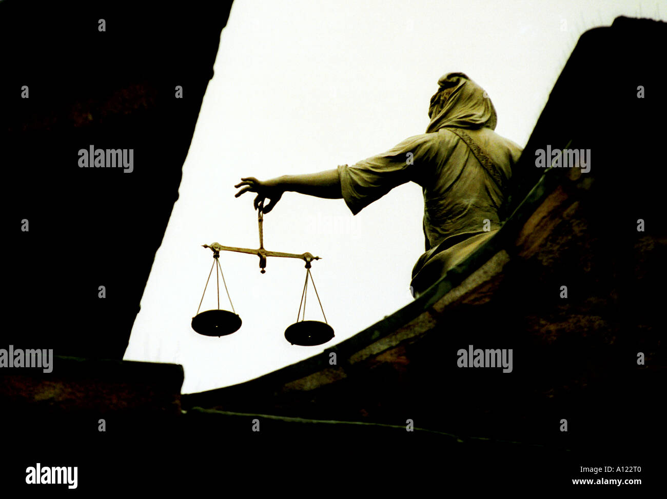 The scales of justice statue at Dublin Castle Ireland Stock Photo Alamy