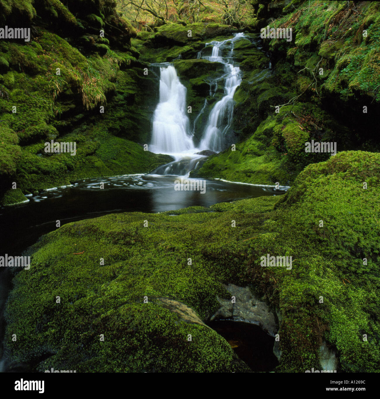 Waterfall Tormore Sleat The Isle of Skye Scotland Stock Photo