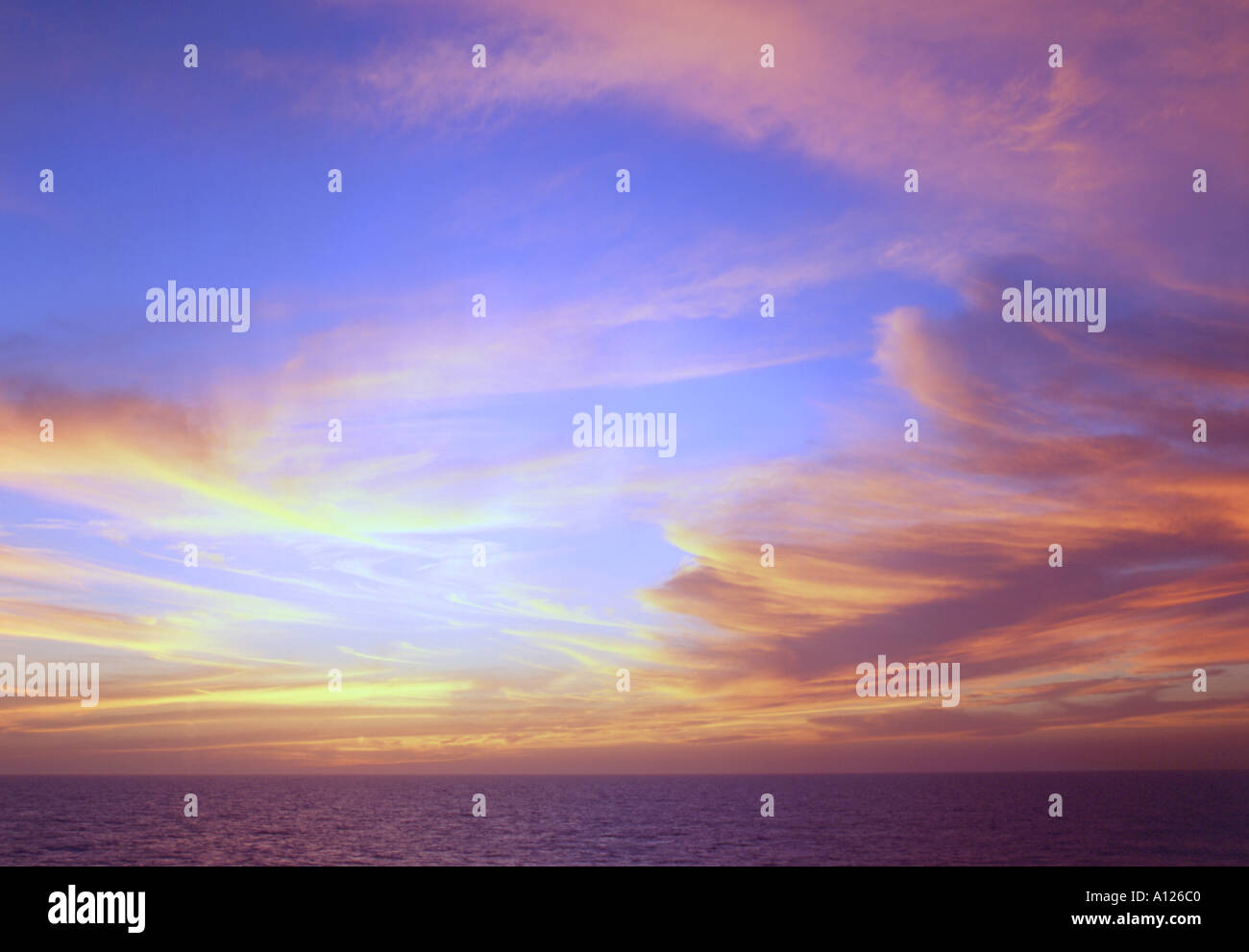 Sky at Sunset Stock Photo