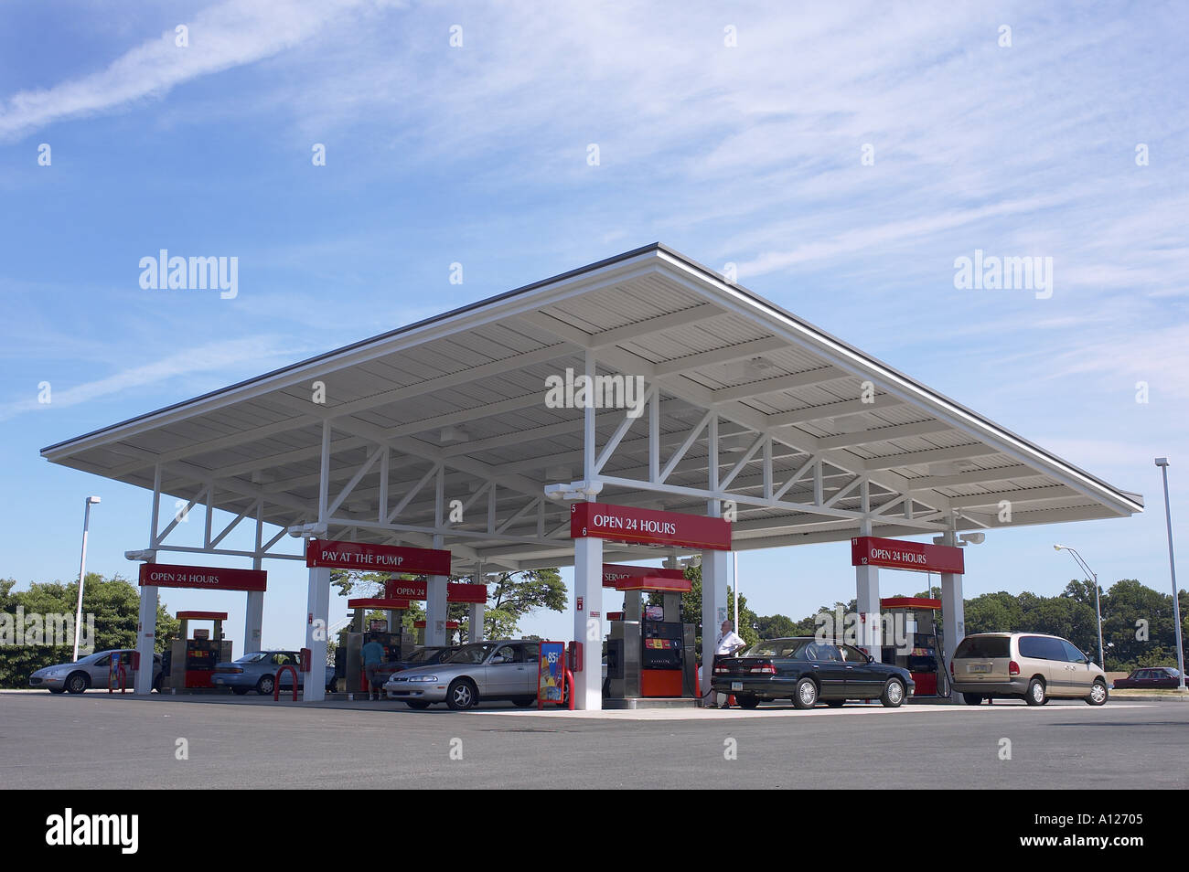 Gasoline Petrol Station, Philadelphia, PA USA Stock Photo