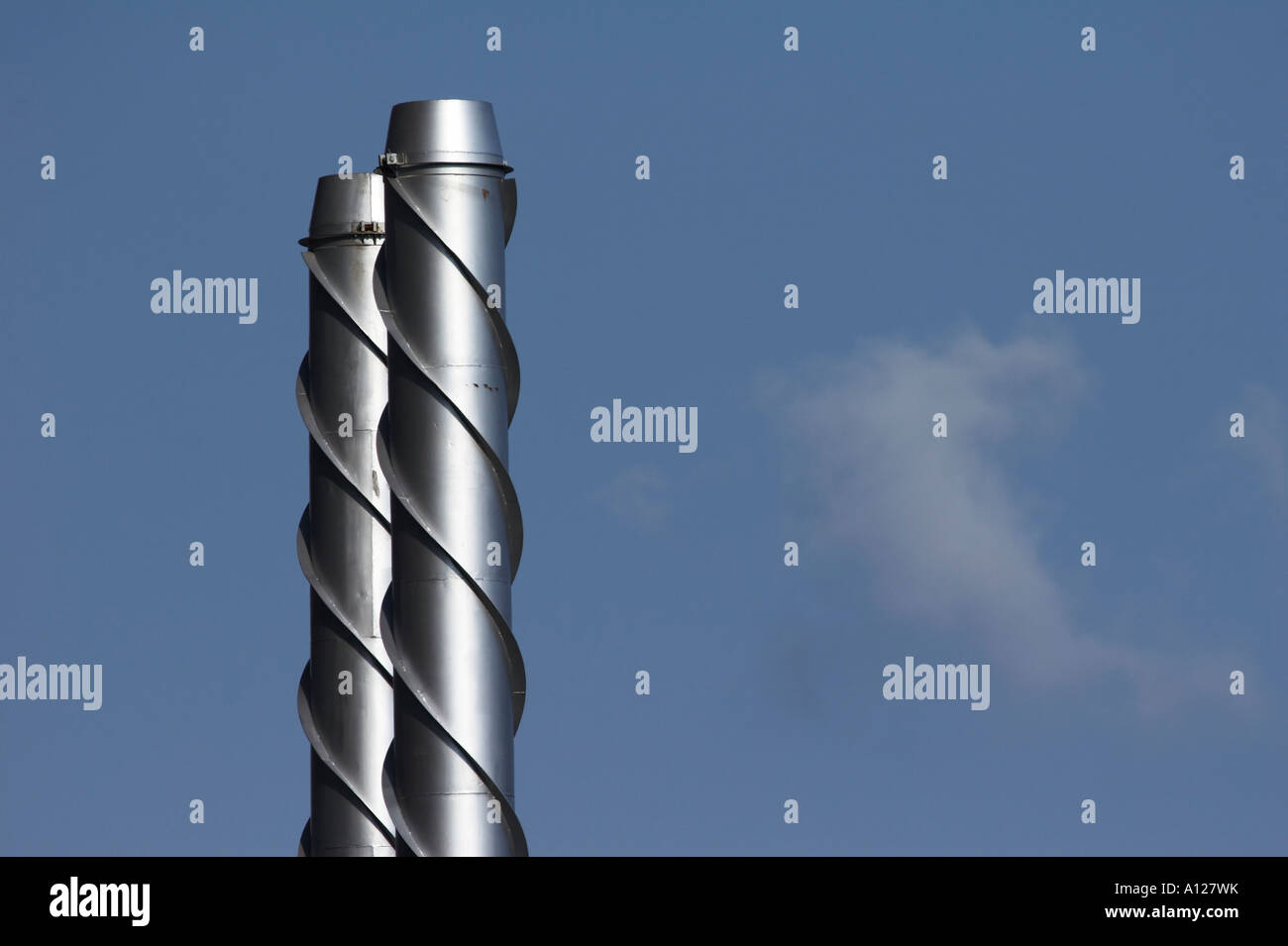 Chimney helix pipes spiral hi-res stock photography and images - Alamy