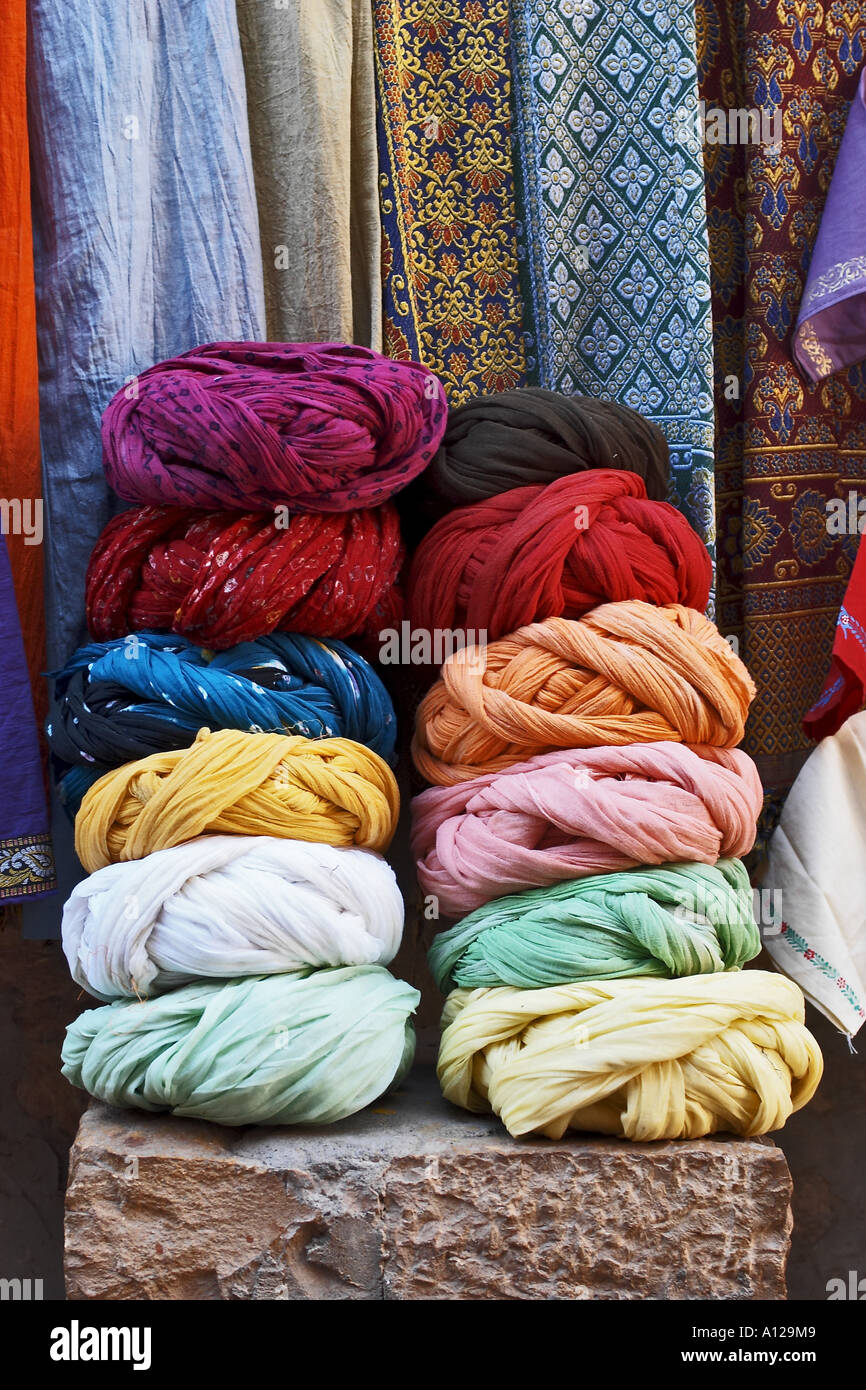 Colors of Rajasthan Indian Turbans Pagadi Jaisalmer Rajasthan India