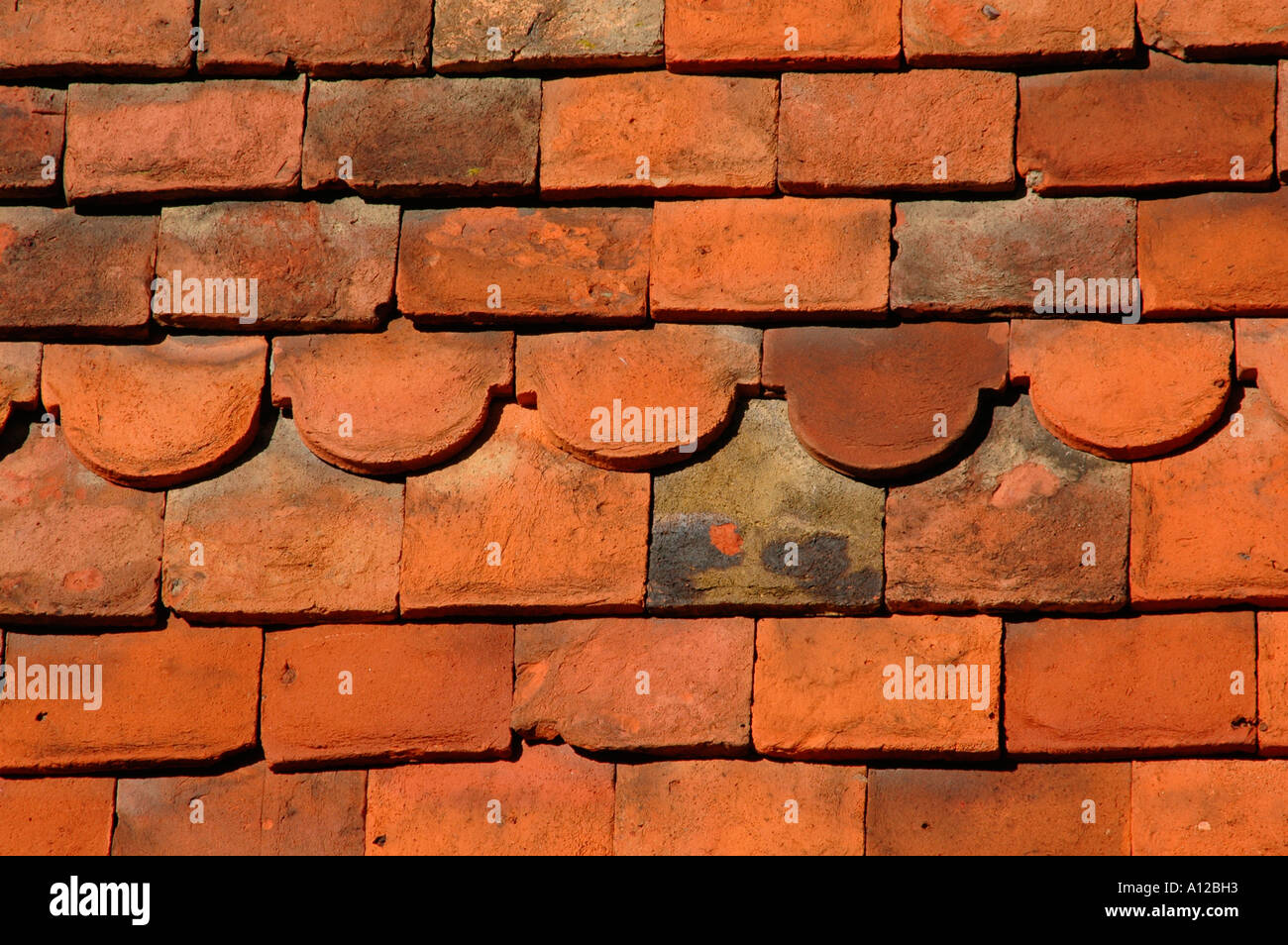 Tile hung house wall Stock Photo Alamy