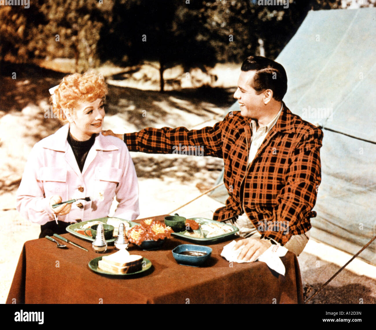The Long Long Trailer Year 1953 Director Vincente Minnelli Lucille Ball Desi Arnaz Stock Photo