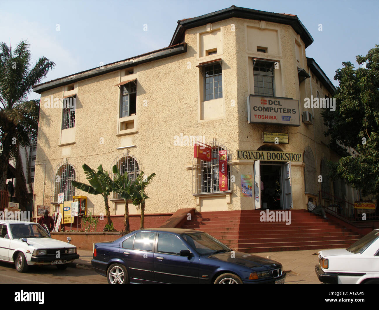 Renovated colonial era building in Kampala, Uganda Stock Photo