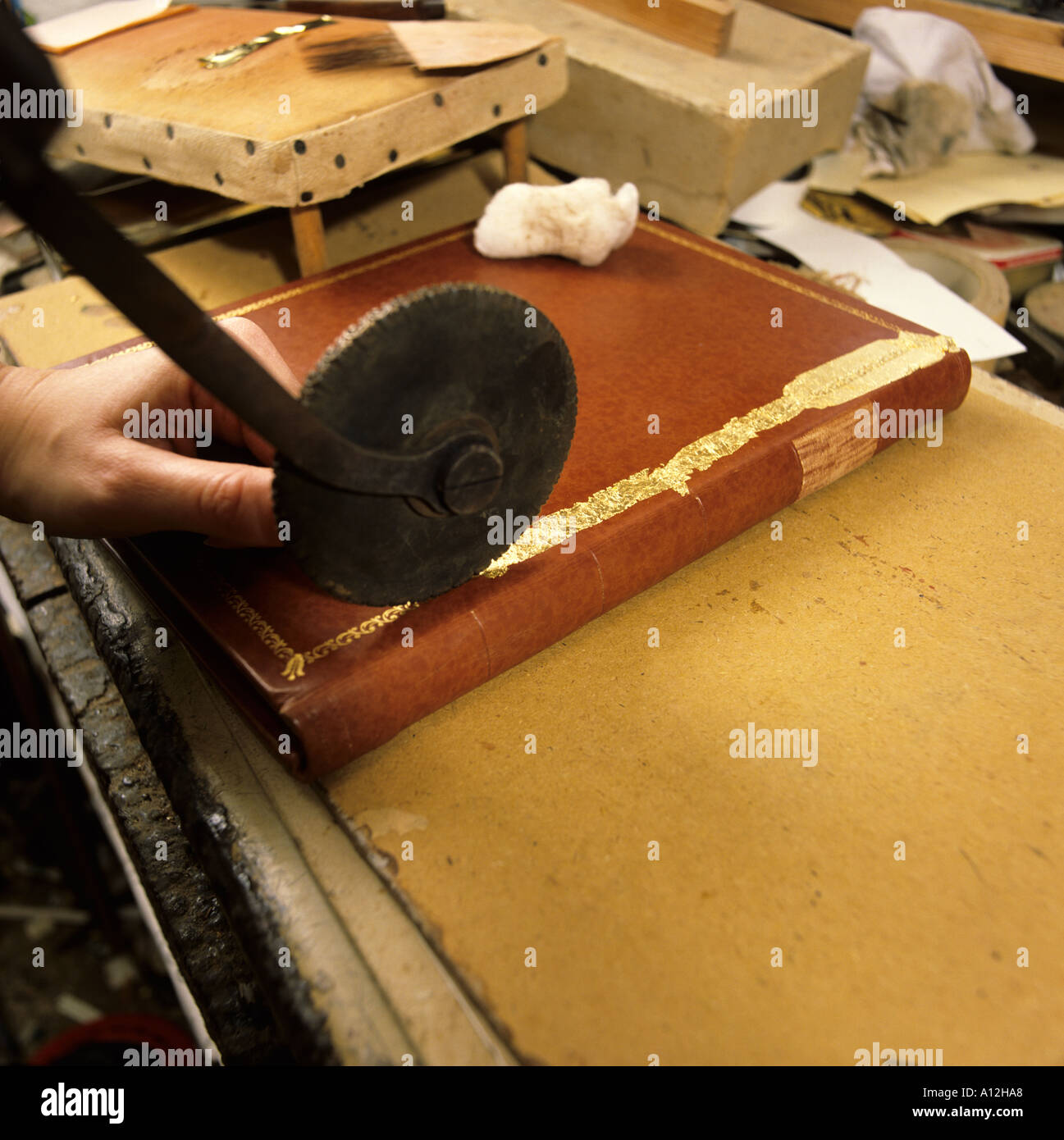Bookbinding tools hi-res stock photography and images - Alamy