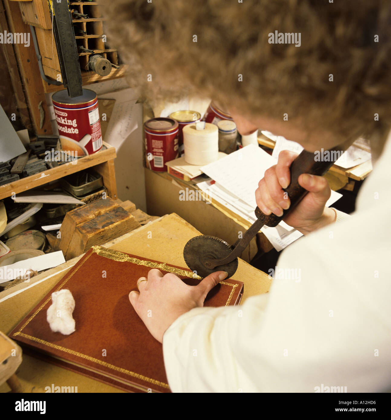 Hand tools for bookbinding hires stock photography and images Alamy