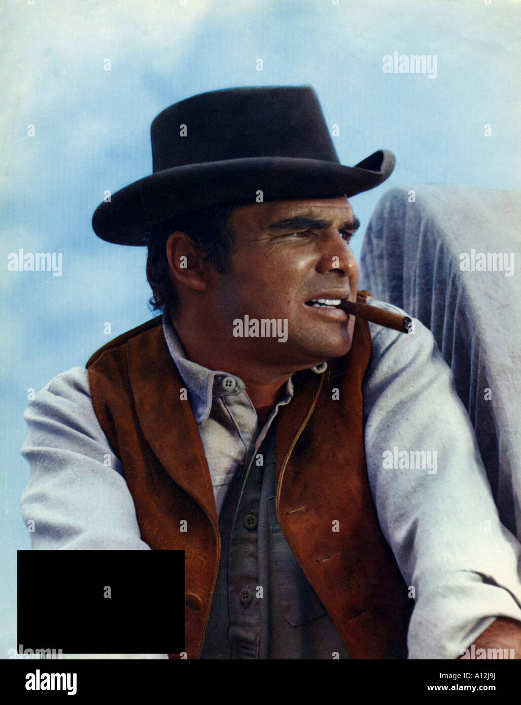 burt reynolds cigarette ad Sam Whiskey Year 1969 Director Arnold Laven Burt Reynolds Stock Photo
