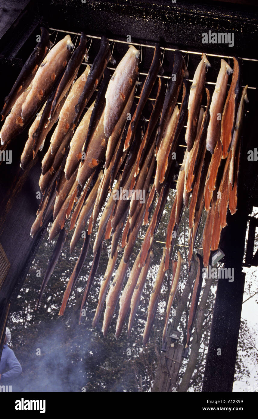 Smoked salmon Stock Photo - Alamy