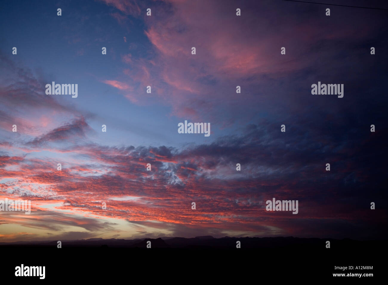 Sunset clouds in the sky background Stock Photo - Alamy