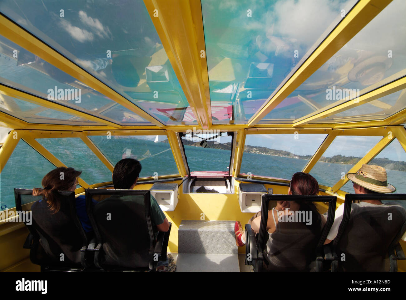 Ferry to Russell Stock Photo Alamy